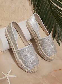 SHUZIA Women's Wedge Heel & Thick Sole Shoes - Silver - View 5