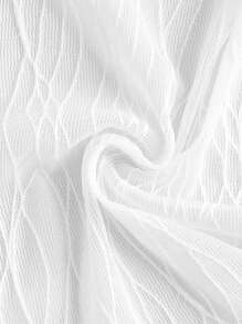 SHEINNeu Kawaii Ballet Lace Long Sleeve Summer Crop Tops - White - View 6