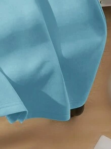 Cậu bé Tween Giải trí Bóng rổ & Lá thư In Ngắn tay Vòng cổ Áo thun Cho mùa hè - Màu xanh nhạt - Xem 3