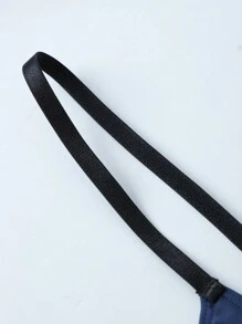 Men's Elastic Soft Sexy Underwear, Temptation T-Back And U-Shaped Pouch, Low Rise, Blue - Blue - View 8