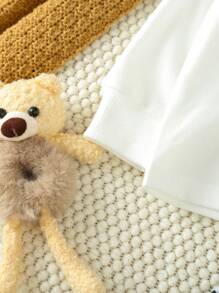 Baby Boy 2sets Bear Print Tee & Striped Print Sweatpants - Multicolor - View 3