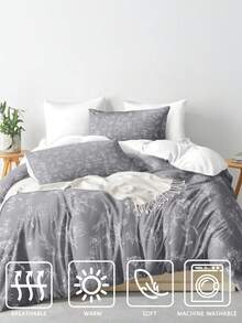 3pcs Hiện đại Kiểu Mỹ Bộ chăn ga gối , Thích hợp Đối với Tất cả các mùa ; Đơn giản , Đúng mốt Và Tươi Thiết kế , Chế tạo Của Polyester A Bên Tính năng Nhiều màu Mô hình hoa , B Bên Là Chất rắn Bao gồm 1 Vỏ chăn Duvet Và 2 Vỏ gối , - Nhiều màu - Xem 7