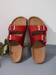 2024 Spring New Arrival Large Size Women's Flat Outdoor Slippers Made For Export To Europe And America