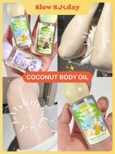 SlowSunday kokosnötskroppsolja, återfuktar och ger näring åt huden, kroppsvård, för alla hjärtans dag, alla hjärtans dag-present, alla hjärtans dag-present, för Ramadan, Ramadans festivalsammankomster och presenter, perfekt för fest