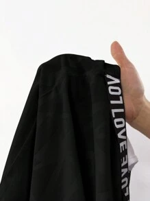 Easithlete Hollow Out Jacquard Splicing Athletic Tank Top Gym Top - Black - View 8