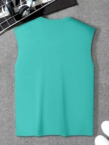 Manfinity Dauomo Men's Letter Printed Tank Top