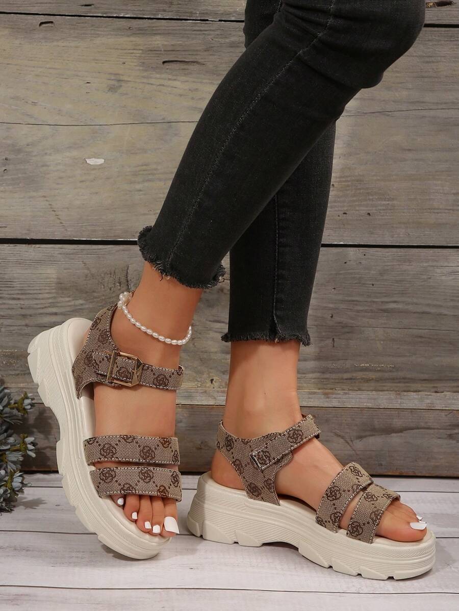 European And American Style Outdoor Comfortable Thick-Soled Sandals Valentines