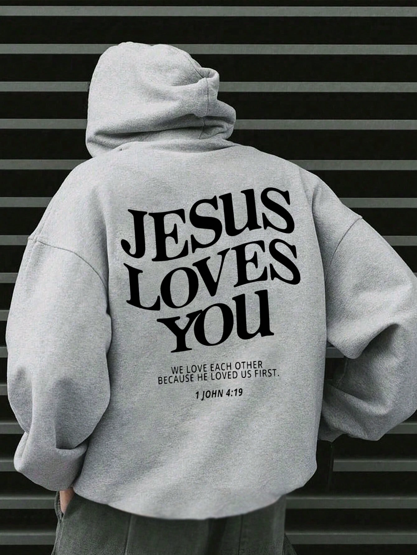 Manfinity Dauomo Men's Sweatshirt With Slogan Print And Hood