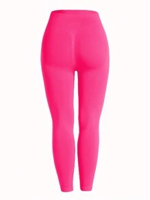 Easithlete Của phụ nữ Kiểm soát bụng Yoga Quần Xà cạp thể thao - Màu Hồng Tươi - Xem 6