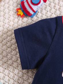 Body dla chłopca na co dzień, wielokolorowe, w stylu ulicznym, z nadrukiem w litery i na szelkach