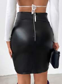 EURMUSE High Waist Bodycon Skirt