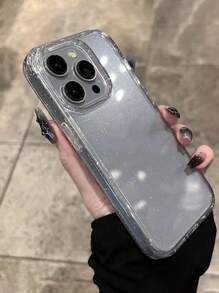 1pc High-Transparency Glitter Phone Case With Good Texture Compatible With Apple,