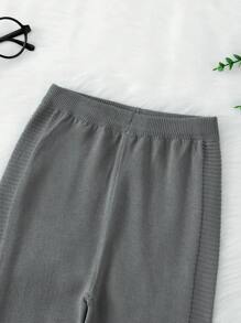 SHEIN Boys' (toddler) Solid Color Sweater Pants