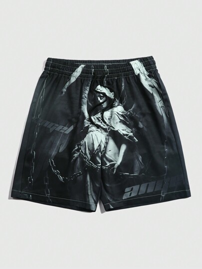 Street Life Christian Printed Shorts Men Casual Summer Shorts