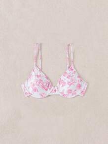 Swim Mod Áo bikini in hoa đi biển mùa hè dành cho nữ - Hồng - Xem 3