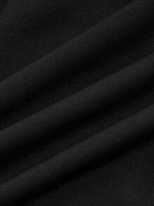 SHEIN EZwear 女士針織日常休閒褲襪 - 黑色 - 查看 9