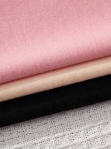 SHEIN Young Girl 3pcs Casual Simple Letter Pattern Short Sleeve T-Shirt Is Suitable For Summer - Multicolor - View 7