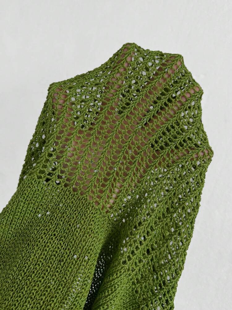 Women's Knitted Cami Top With Split Hem