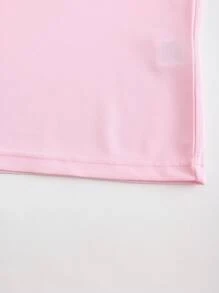 Manfinity Homme Men's Short Sleeve Polo Shirt With Color Blocking Detail - Pink - View 7