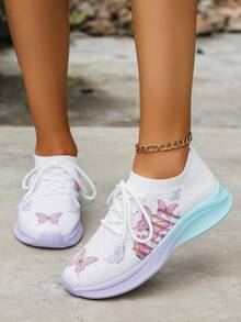 New Style Women's Casual Athletic Shoes Soft Bottom Sneakers With Sports & Leisure Design - Multicolor - View 3
