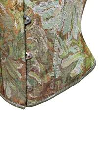 加大码花卉印花露背吊带背心，适合新年派对、情人节、节日、紧身胸衣上衣、复活节连衣裙、万圣节服装、复古