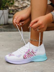 New Style Women's Casual Athletic Shoes Soft Bottom Sneakers With Sports & Leisure Design - Multicolor - View 2