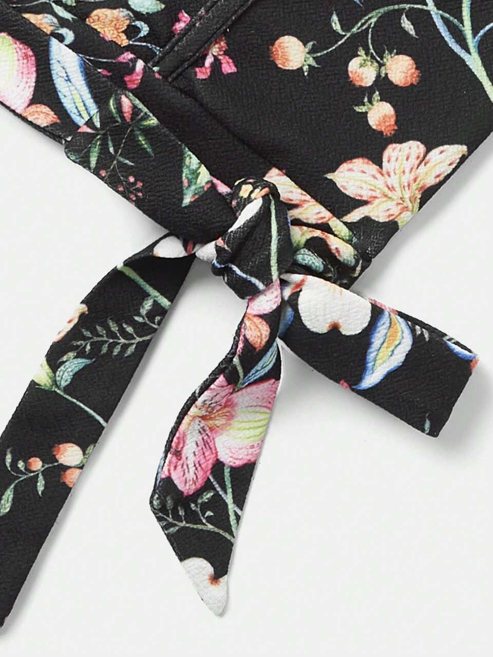 Women's Vacation Style Floral Printed Ruffle Hem Tank Top