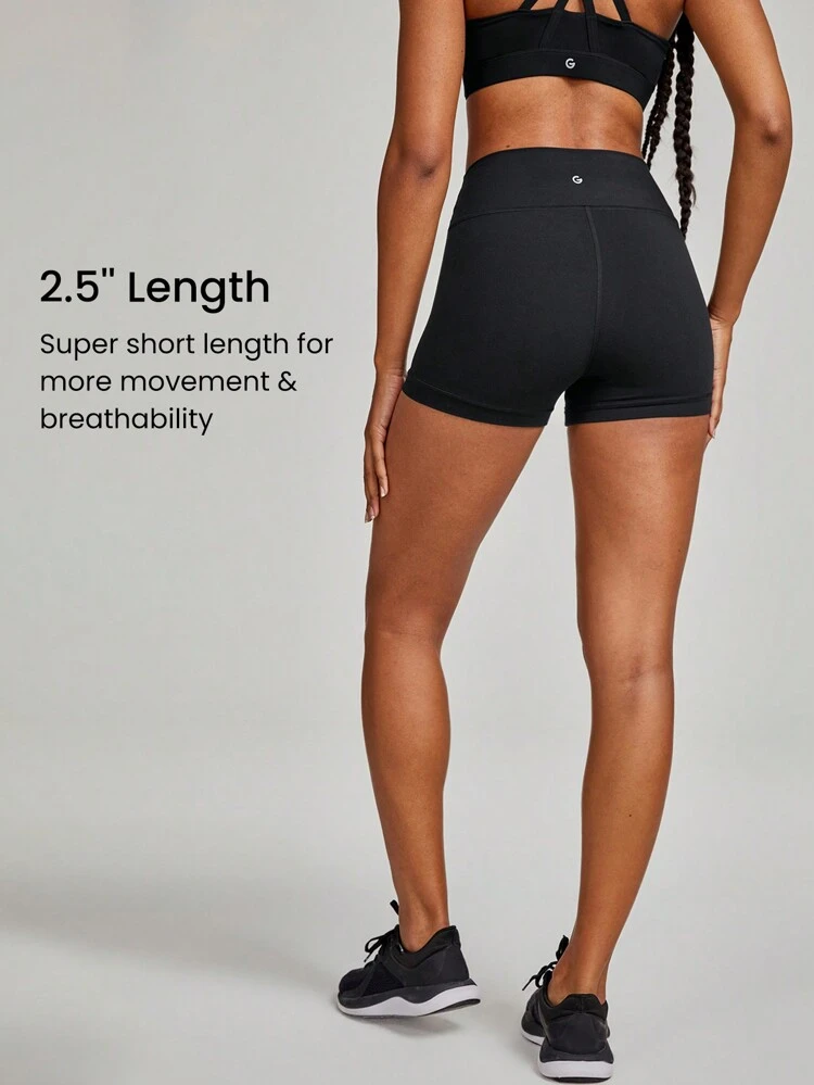 2.5" FeatherFit™ Ultra-Short Anti-Slip Biker Shorts Low Impact Casual Daily Gym  Workout