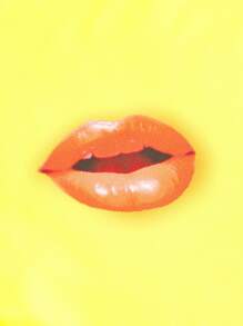 SHEINNeu Quirky Fun Dopamine Eye Print Top - Blue - View 4