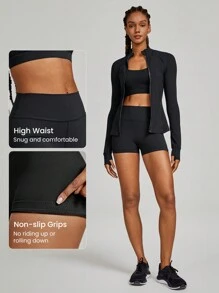 GLOWMODE 2.5" FeatherFit™ Ultra-Short Anti-Slip Biker Shorts Low Impact Casual Daily Gym Summer Workout