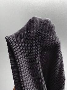 Chiquease 女士纯色立领针织套头衫秋冬装