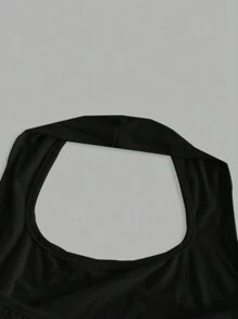 SHEIN EZwear Casual Heart "I Love My Boyfriend" Print Racerback Tank Top For Women, Summer Back To School