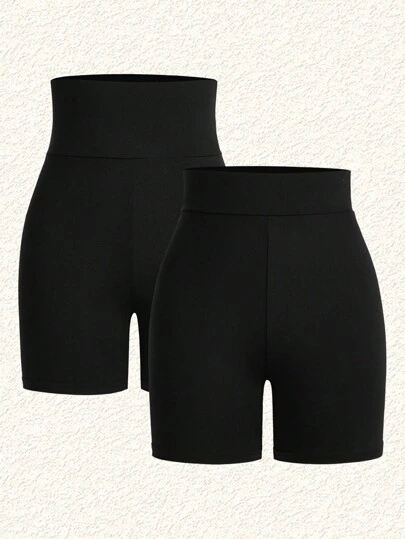SHEIN EZwear 女士針織日常休閒褲襪