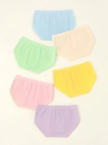 Young Girl 6pcs Pack Bowknot Decorated Triangle Underwear - Multicolor - View 2