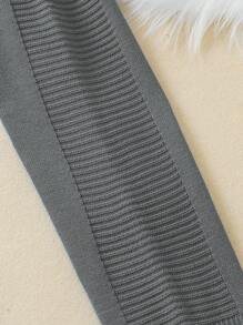 SHEIN Boys' (toddler) Solid Color Sweater Pants