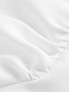 Vintamour 復古度假女士短袖泡泡袖蝴蝶結前裝衫,春夏裝女士襯衫夏季服裝夏季衣服夏季上衣 - 白色 - 查看 10