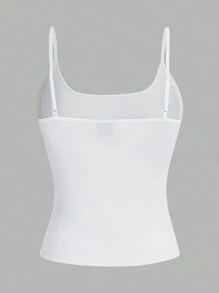 SHEIN EZwear 3 Piezas Top De Tanque Tipo Cami De Ajuste Ceñido En Color Sólido