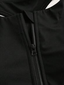 Lifespree Women's Sports Underwear, Shaping Running Beauty Back Bra, Yoga Vest, Moisture Wicking Fitness Top - Black - View 7