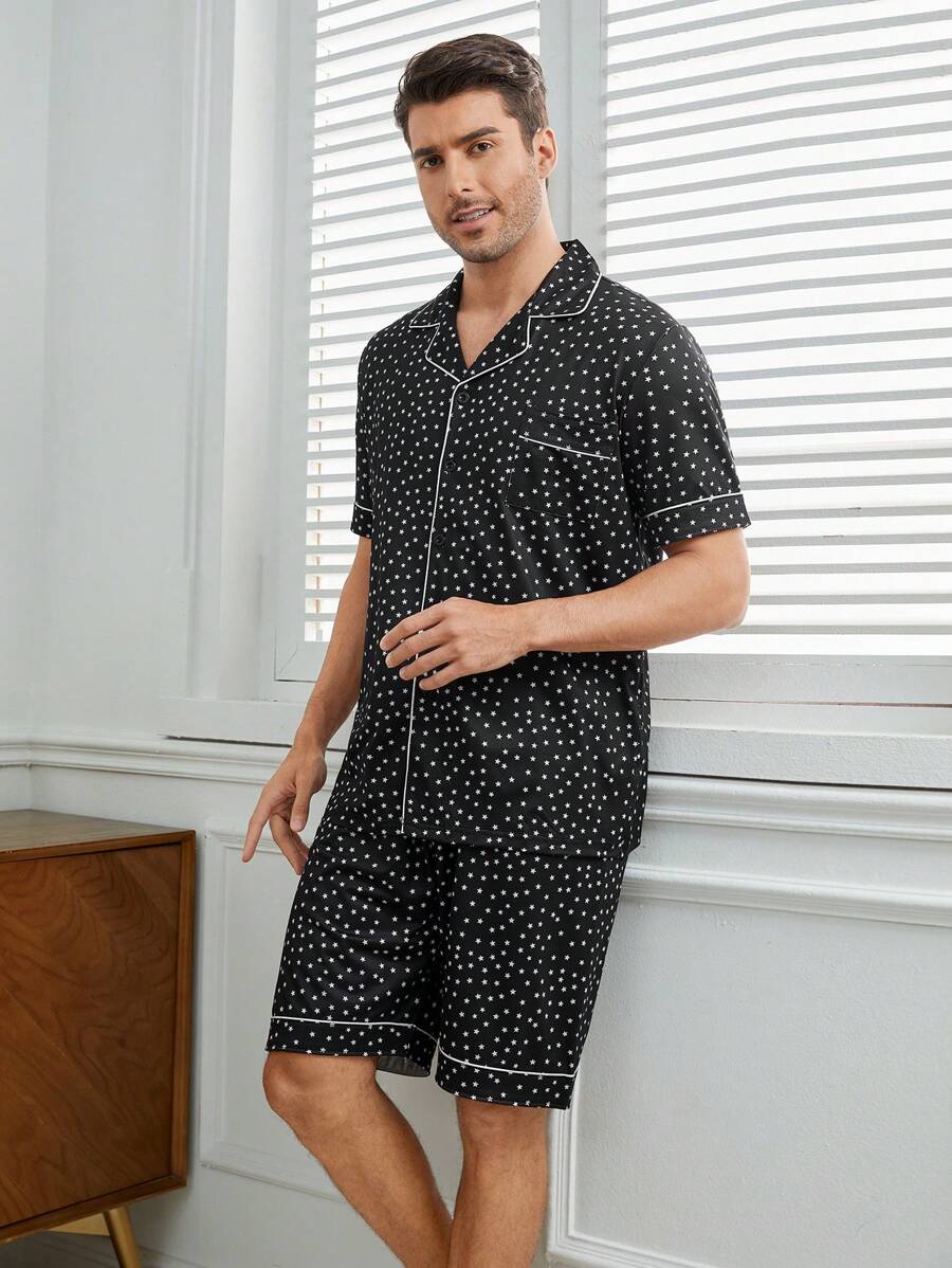 Männer Sternmuster Bedruckter Homewear-set