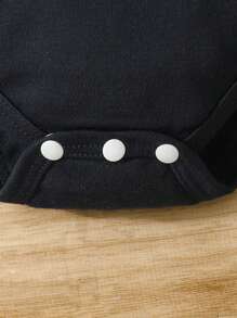 SHEIN 4pcs/Set Baby Boy Casual Baseball Print Long Sleeve Bodysuits - Multicolor - View 4