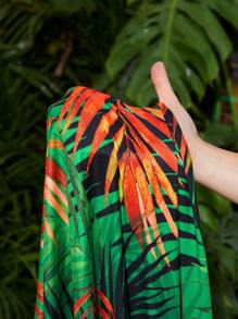 Slaydiva 音乐节/约会/度假/海滩/性感休闲航海印花高开衩露背连衣裙 - 彩色 - 查看 8