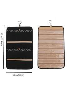 1 ชิ้นที่แขวนเครื่องประดับ, ชั้นวางเครื่องประดับสองด้าน, ที่ใส่สร้อยคอ, ที่แขวนแหวนต่างหูป้องกันการพันกันพร้อมกระเป๋าเครื่องประดับ 20 ใบกระเป๋าเดินทางม้วนพร้อมกระเป๋าแขวนประตูผนังตู้เสื้อผ้า 1 ชิ้นแบบพกพาแขวนจัดเก็บเครื่องประดับออแกไนเซอร์จัดเก็บม้วนด้วยตะขอโลหะที่แขวน, สองด้านผู้ถือเครื่องประดับสำหรับต่างหู, สร้อยคอ, แหวนในตู้เสื้อผ้า, ผนัง, ประตูกระเป๋าเครื่องประดับแขวน StorageFor หอพักวิทยาลัยสำหรับโรงเรียนสำหรับหอพักสำหรับห้องนอนสำหรับหอพักวิทยาลัยสำหรับบ้านกันน้ำพับความจุขนาดใหญ่ สำหรับแหวน - สีดำ - ดู 6