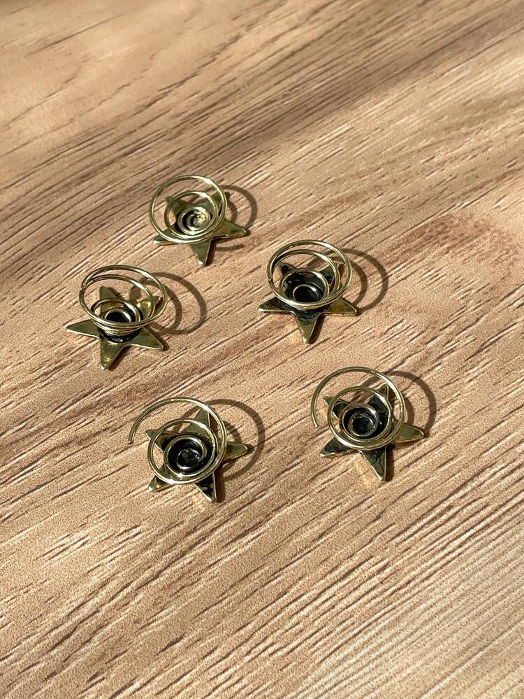 Assorted Hair Clips - Set Of 5 Claw Clips Hair Claws Hair Barrettes
