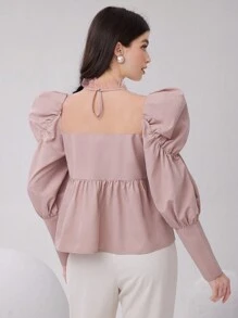 Modelyn Women Blouses - Berwarna merah muda - View 2