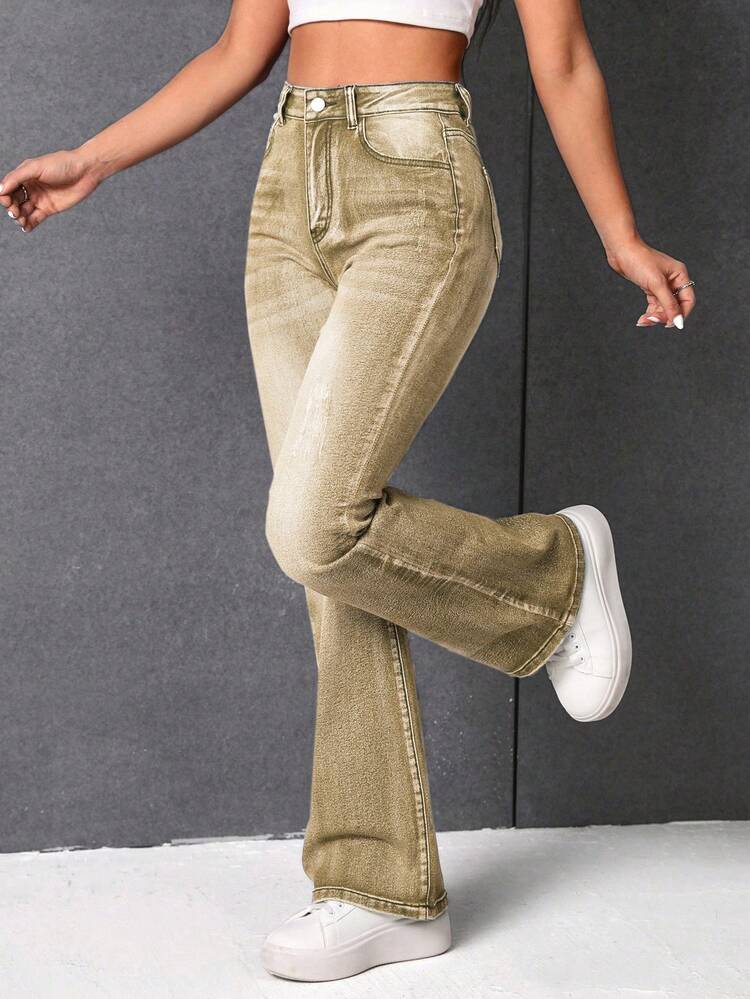 Women's Pocket Flare Jeans