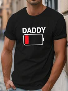 Manfinity Hypemode 1件男士針織船領短袖t卹 - 黑色 - 查看 6