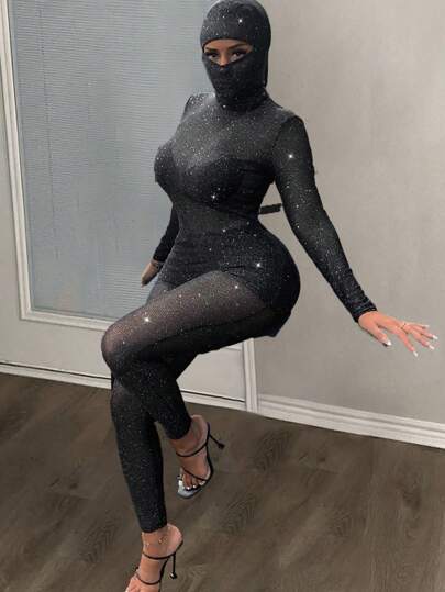 インナー・ルームウェアその他 Saint Laurent FW24 Black mesh bodysuit (796584Y76SO 1000) 24H LILA BODY – BODY WITH MESH – Lovesaints