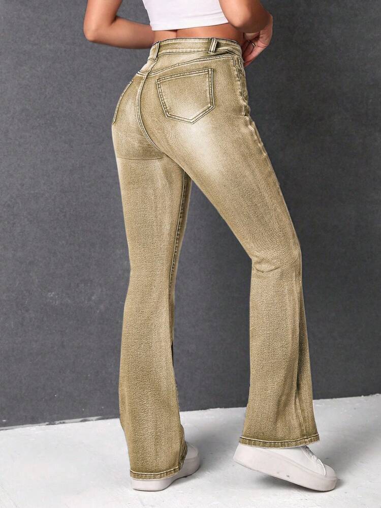 Women's Pocket Flare Jeans
