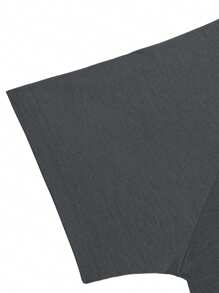 Men Moon Print T-Shirt - Grey - View 4