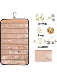 1 ชิ้นที่แขวนเครื่องประดับ, ชั้นวางเครื่องประดับสองด้าน, ที่ใส่สร้อยคอ, ที่แขวนแหวนต่างหูป้องกันการพันกันพร้อมกระเป๋าเครื่องประดับ 20 ใบกระเป๋าเดินทางม้วนพร้อมกระเป๋าแขวนประตูผนังตู้เสื้อผ้า 1 ชิ้นแบบพกพาแขวนจัดเก็บเครื่องประดับออแกไนเซอร์จัดเก็บม้วนด้วยตะขอโลหะที่แขวน, สองด้านผู้ถือเครื่องประดับสำหรับต่างหู, สร้อยคอ, แหวนในตู้เสื้อผ้า, ผนัง, ประตูกระเป๋าเครื่องประดับแขวน StorageFor หอพักวิทยาลัยสำหรับโรงเรียนสำหรับหอพักสำหรับห้องนอนสำหรับหอพักวิทยาลัยสำหรับบ้านกันน้ำพับความจุขนาดใหญ่ สำหรับแหวน - สีดำ - ดู 7